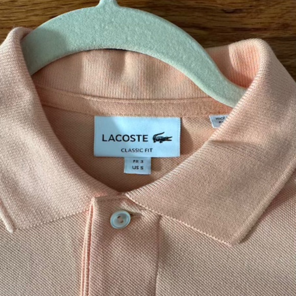 Lacoste Polo - Classic Fit - US 3 / Small - Pastel/Light Orange - Picture 6 of 6